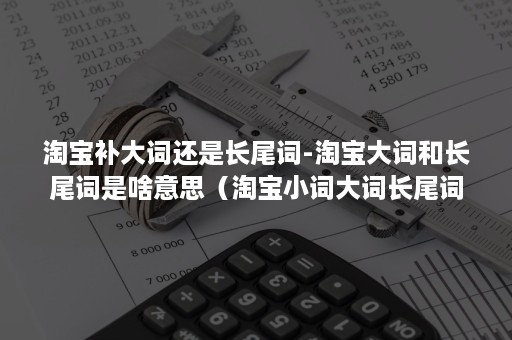 淘宝补大词还是长尾词-淘宝大词和长尾词是啥意思（淘宝小词大词长尾词怎么区分）