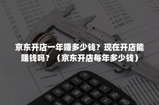 京东开店一年赚多少钱？现在开店能赚钱吗？（京东开店每年多少钱）