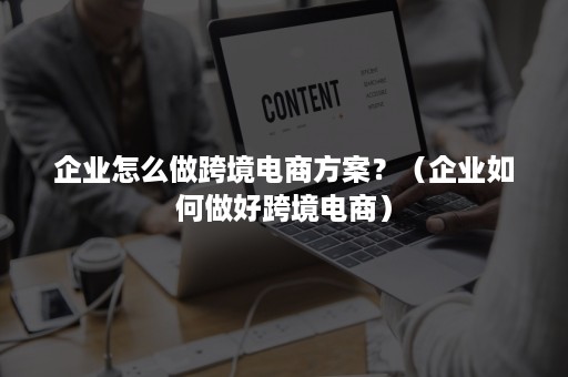 企业怎么做跨境电商方案？（企业如何做好跨境电商）