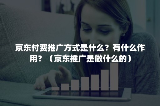 京东付费推广方式是什么？有什么作用？（京东推广是做什么的）