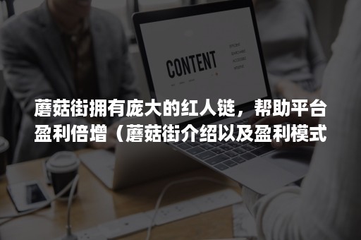 蘑菇街拥有庞大的红人链，帮助平台盈利倍增（蘑菇街介绍以及盈利模式）