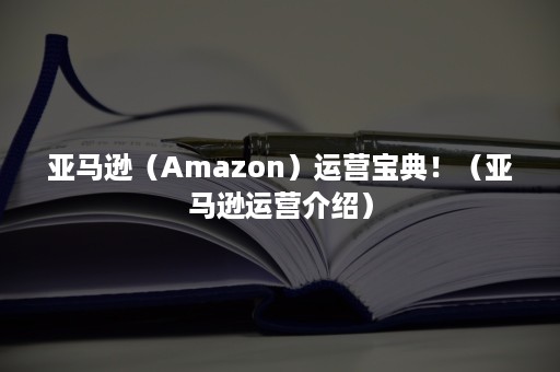 亚马逊（Amazon）运营宝典！（亚马逊运营介绍）