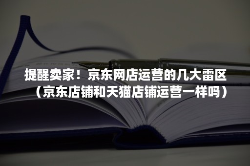 提醒卖家！京东网店运营的几大雷区（京东店铺和天猫店铺运营一样吗）