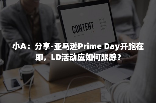 小A：分享-亚马逊Prime Day开跑在即，LD活动应如何跟踪？