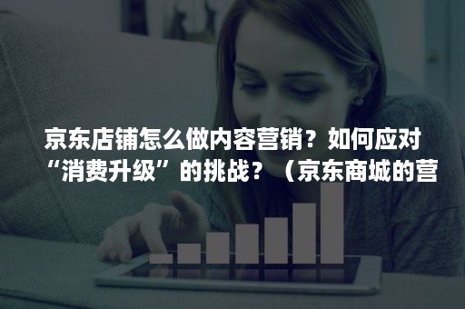京东店铺怎么做内容营销？如何应对“消费升级”的挑战？（京东商城的营销推广措施分析）
