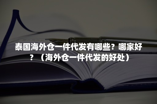 泰国海外仓一件代发有哪些？哪家好？（海外仓一件代发的好处）