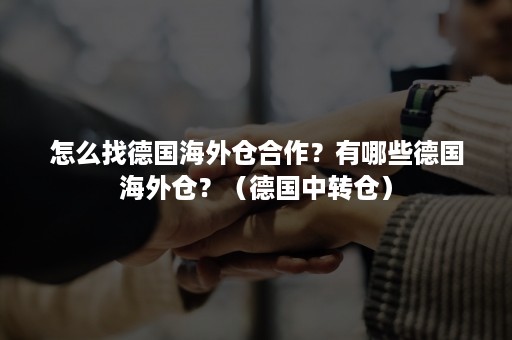 怎么找德国海外仓合作?有哪些德国海外仓?(德国中转仓) 怎么找德国海外仓合作?有哪些德国海外仓?(德国中转仓)