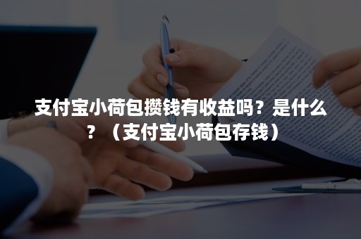 支付宝小荷包攒钱有收益吗？是什么？（支付宝小荷包存钱）