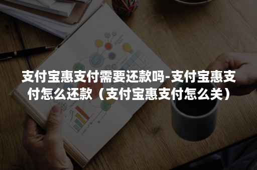 支付宝惠支付需要还款吗-支付宝惠支付怎么还款（支付宝惠支付怎么关）