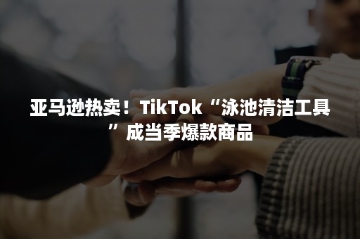 亚马逊热卖！TikTok“泳池清洁工具”成当季爆款商品