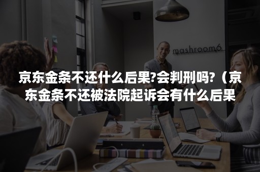 京东金条不还什么后果?会判刑吗?（京东金条不还被法院起诉会有什么后果）