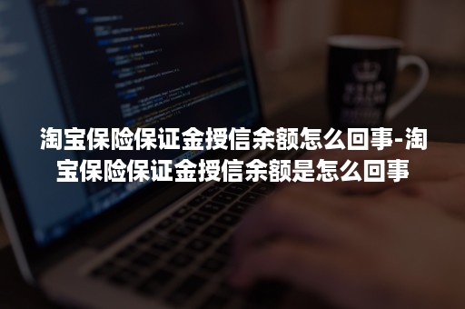 淘宝保险保证金授信余额怎么回事-淘宝保险保证金授信余额是怎么回事