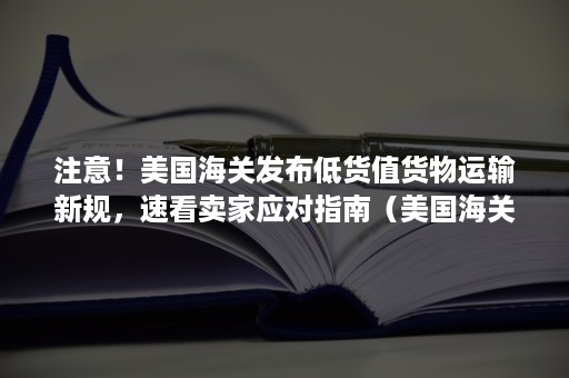 注意！美国海关发布低货值货物运输新规，速看卖家应对指南（美国海关低申报）