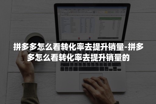 拼多多怎么看转化率去提升销量-拼多多怎么看转化率去提升销量的