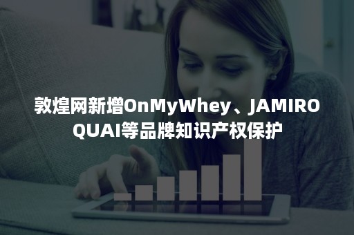 敦煌网新增OnMyWhey、JAMIROQUAI等品牌知识产权保护