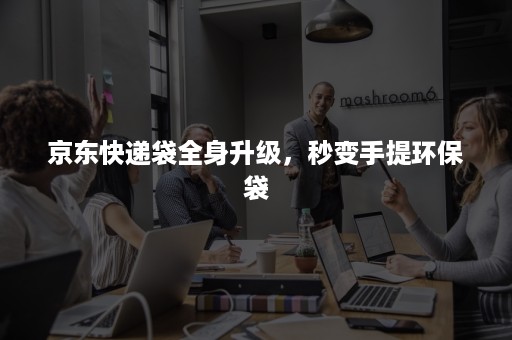 京东快递袋全身升级，秒变手提环保袋
