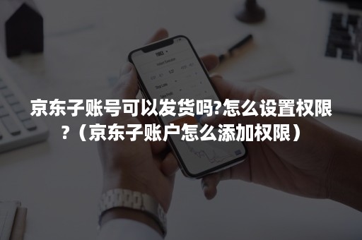 京东子账号可以发货吗?怎么设置权限?（京东子账户怎么添加权限）