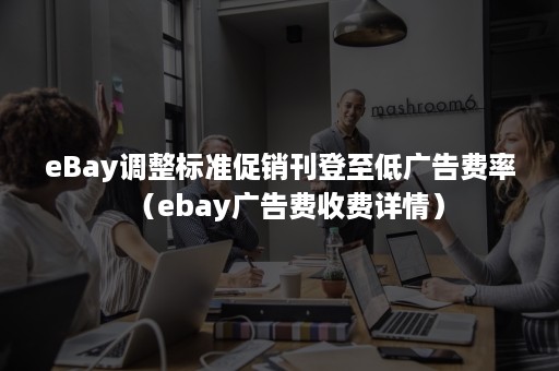 eBay调整标准促销刊登至低广告费率（ebay广告费收费详情）