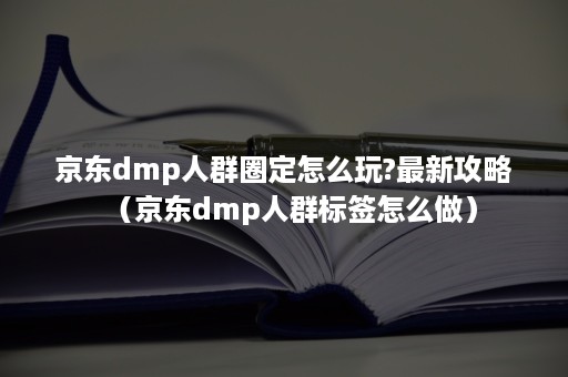 京东dmp人群圈定怎么玩?最新攻略（京东dmp人群标签怎么做）