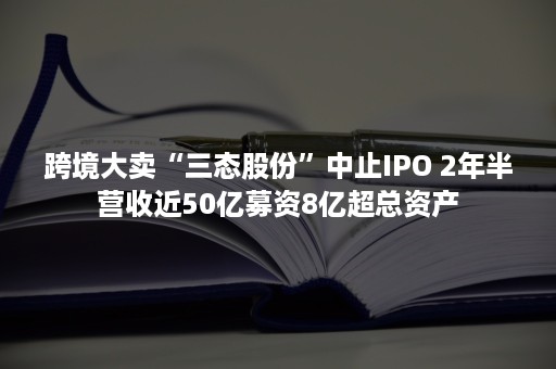 跨境大卖“三态股份”中止IPO 2年半营收近50亿募资8亿超总资产