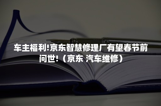 车主福利!京东智慧修理厂有望春节前问世!（京东 汽车维修）