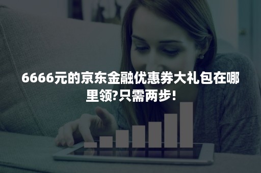 6666元的京东金融优惠券大礼包在哪里领?只需两步!