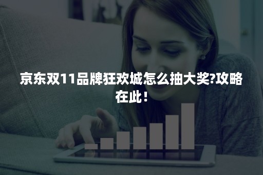 京东双11品牌狂欢城怎么抽大奖?攻略在此！