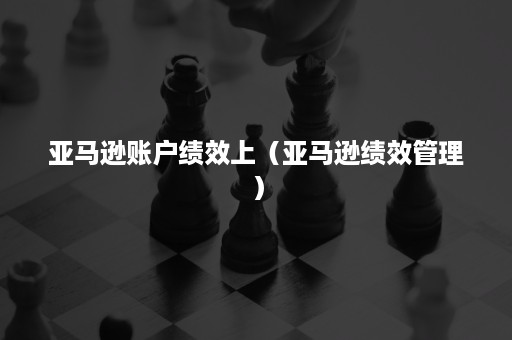 亚马逊账户绩效上（亚马逊绩效管理）