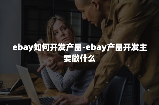 ebay如何开发产品-ebay产品开发主要做什么