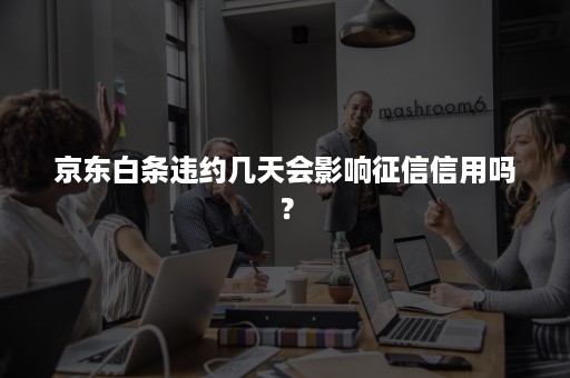 京东白条违约几天会影响征信信用吗? 京东白条违约几天会影响征信信用吗?