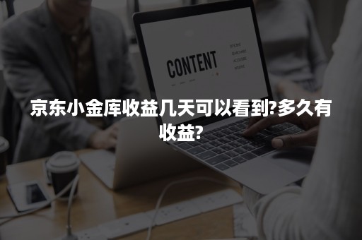 京东小金库收益几天可以看到?多久有收益?