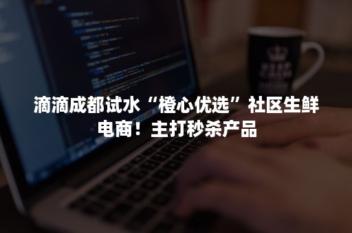 滴滴成都试水“橙心优选”社区生鲜电商！主打秒杀产品