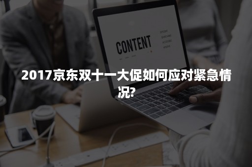 2017京东双十一大促如何应对紧急情况?