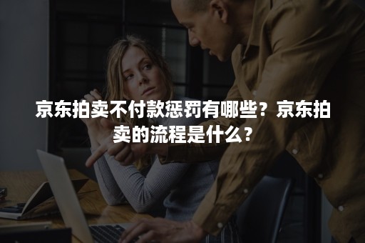 京东拍卖不付款惩罚有哪些？京东拍卖的流程是什么？