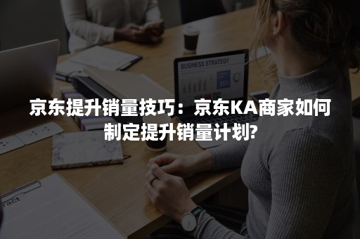 京东提升销量技巧：京东KA商家如何制定提升销量计划?