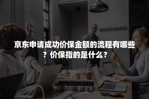 京东申请成功价保金额的流程有哪些？价保指的是什么？