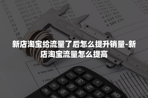 新店淘宝给流量了后怎么提升销量-新店淘宝流量怎么提高 新店淘宝给流量了后怎么提升销量-新店淘宝流量怎么提高