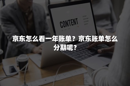 京东怎么看一年账单？京东账单怎么分期呢？