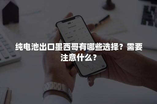 纯电池出口墨西哥有哪些选择？需要注意什么？