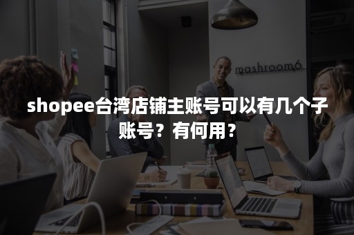 shopee台湾店铺主账号可以有几个子账号？有何用？