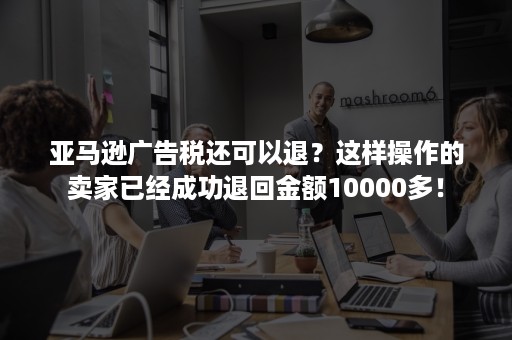 亚马逊广告税还可以退？这样操作的卖家已经成功退回金额10000多！