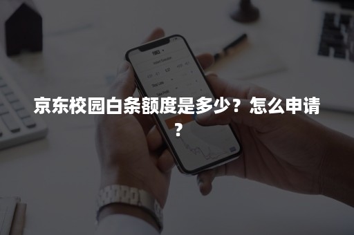 京东校园白条额度是多少？怎么申请？