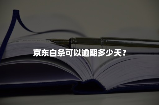 京东白条可以逾期多少天？