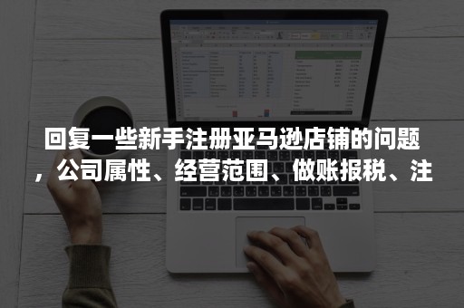 回复一些新手注册亚马逊店铺的问题，公司属性、经营范围、做账报税、注册资本