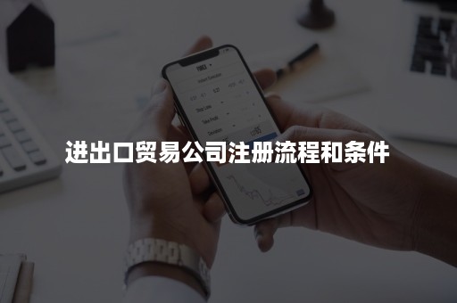 进出口贸易公司注册流程和条件