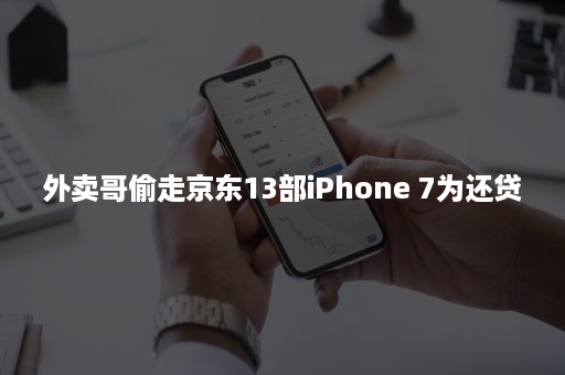 外卖哥偷走京东13部iPhone 7为还贷