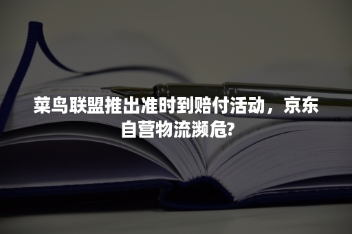 菜鸟联盟推出准时到赔付活动，京东自营物流濒危?