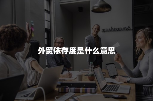 外贸依存度是什么意思