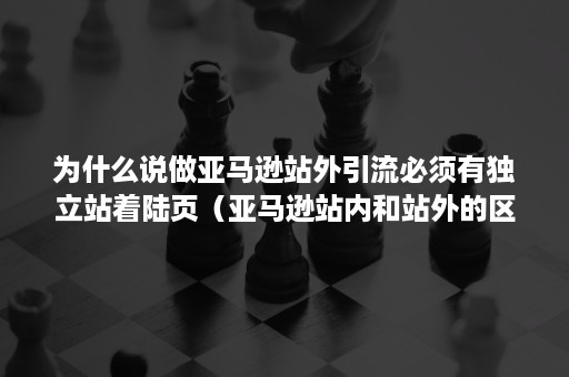 为什么说做亚马逊站外引流必须有独立站着陆页（亚马逊站内和站外的区别）