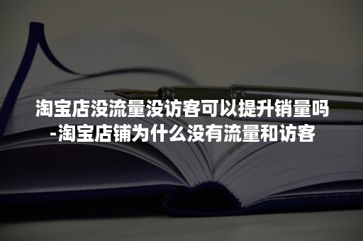 淘宝店没流量没访客可以提升销量吗-淘宝店铺为什么没有流量和访客